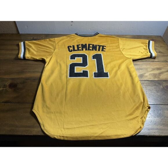 Roberto Clemente Jersey Mens 52 Pittsburgh Pirates Mitchell & Ness 1971 MLB - Picture 7 of 8